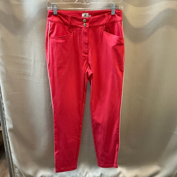Daily Sports Glam Ankle Pants Intense Coral - Picture 1 of 5